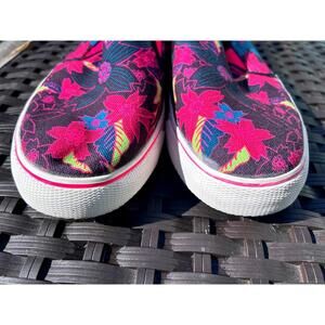 Nike Floral Toki Aloha Pack Slip On Canvas Shoes 724769-016 Womens 11.5